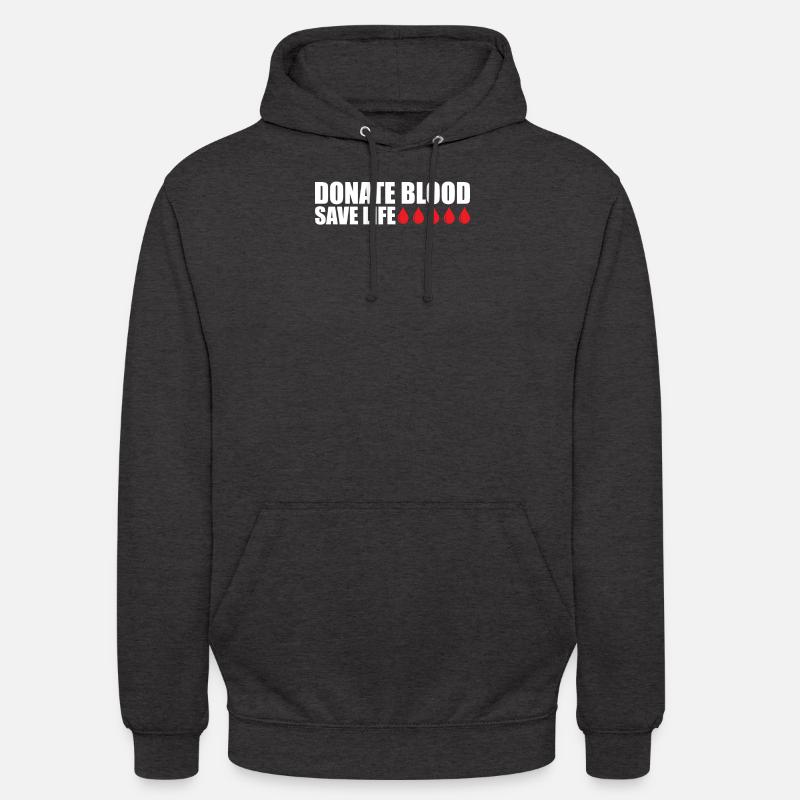 Blutspende Blutspenden Blutspender - Unisex Hoodie - Anthrazit
