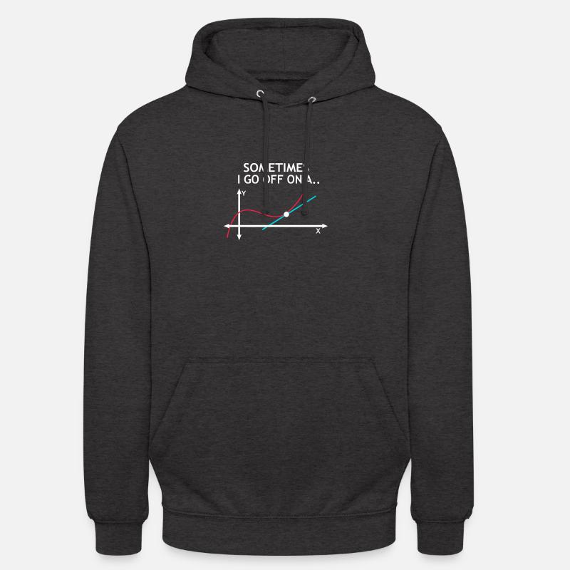 Maths maths équation enseignant - Sweat-shirt à capuche unisexe - charbon