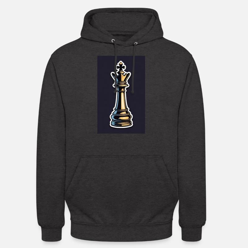 Échecs | Pièce d’échecs | Joueur d’échecs - Sweat-shirt à capuche unisexe - charbon