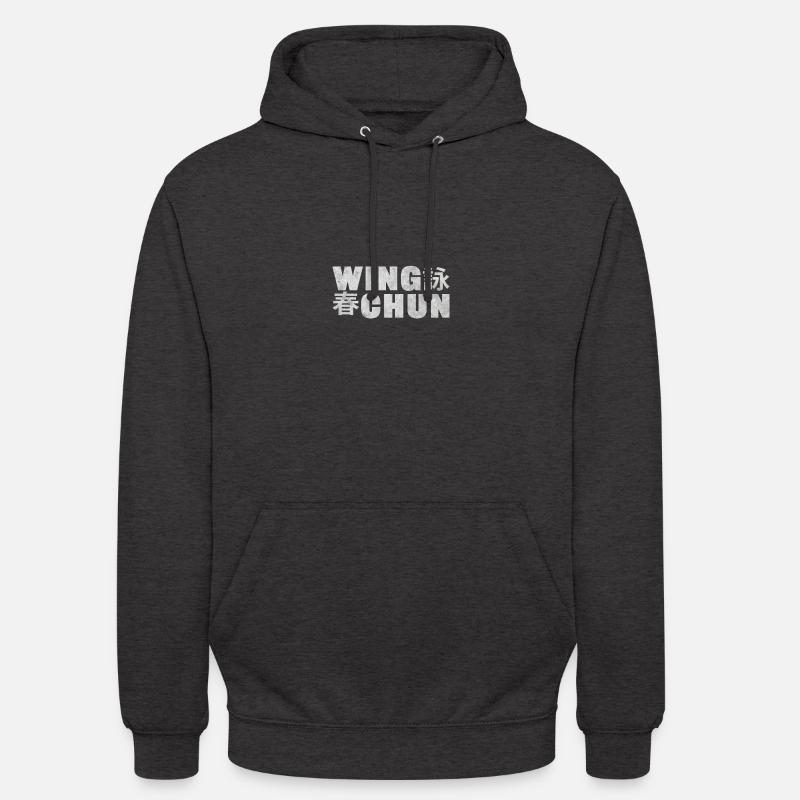 Wing Chun Sigle chinois - Sweat-shirt à capuche unisexe - charbon