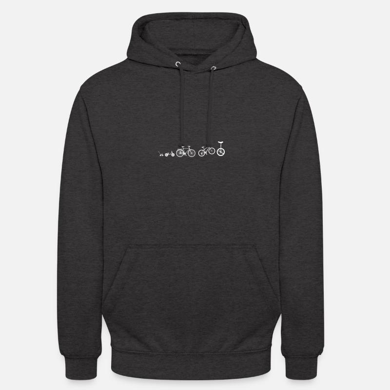 Einrad-Evolution - Unisex Hoodie - Anthrazit
