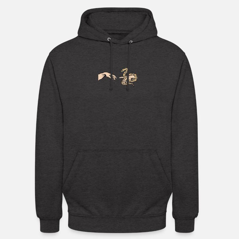 Python Love Funny Python Snake - Unisex Hoodie - charcoal grey