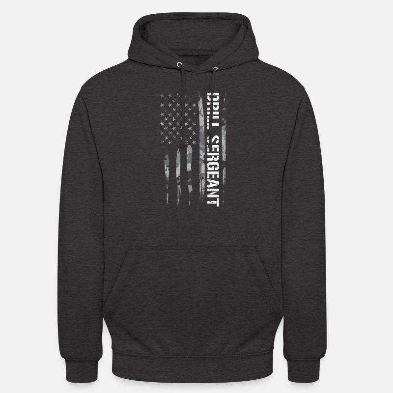 Drill Sergeant - American Flag - Unisex Hoodie - Anthrazit