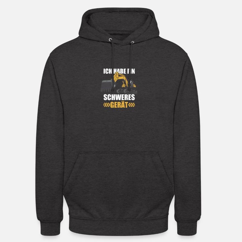 Schweres Gerät Baggerführer Baggerfahrer Bagger - Unisex Hoodie - Anthrazit
