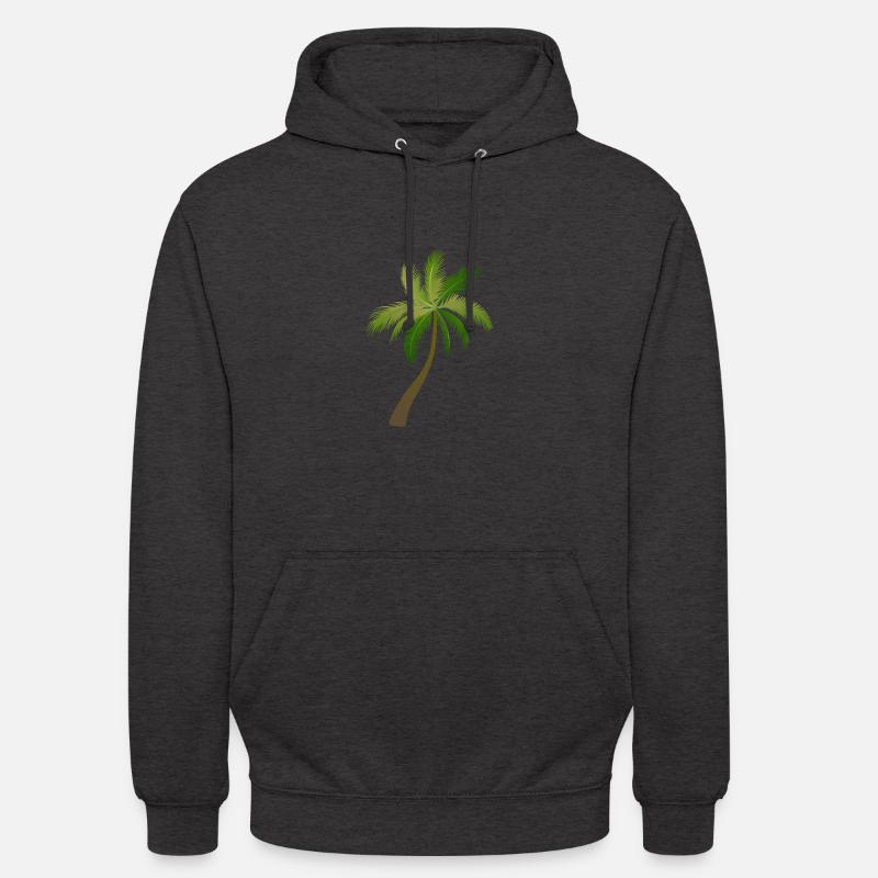 palmier arbre palmiers 23053 S - Sweat-shirt à capuche unisexe - charbon