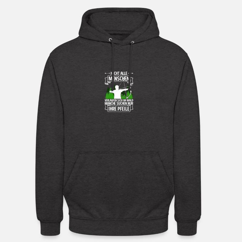Pfeile Bogen Bogenschießen Bogenschütze - Unisex Hoodie - Anthrazit