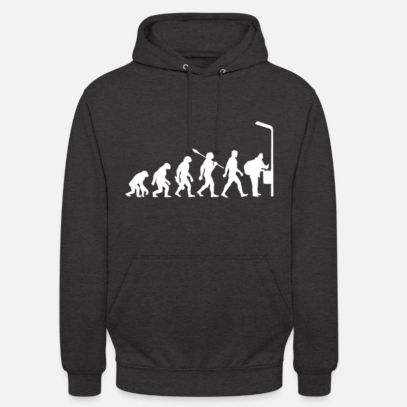 Evolution - Collecting Bottles - Poverty - Unisex Hoodie - charcoal grey