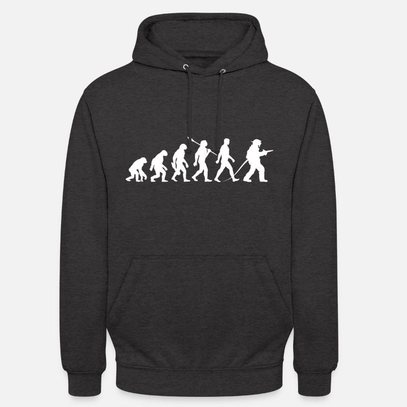 Evolution - Pompiers - Pompier - Sweat-shirt à capuche unisexe - charbon