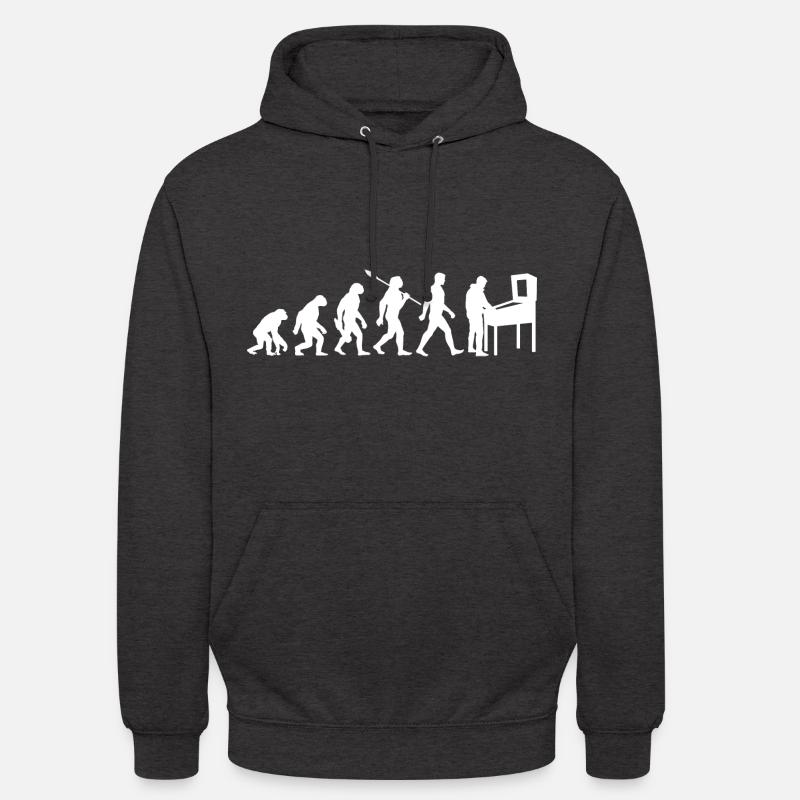 Evolution - Pinball - Flipper - Automat - Unisex Hoodie - Anthrazit