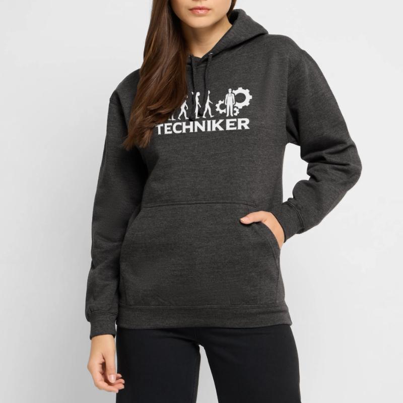 Evolution Techniker Technik wt Unisex Hoodie