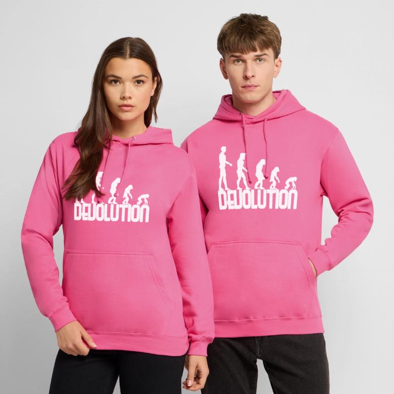 Conception simple de Devolution Evolution Sweat-shirt à capuche unisexe
