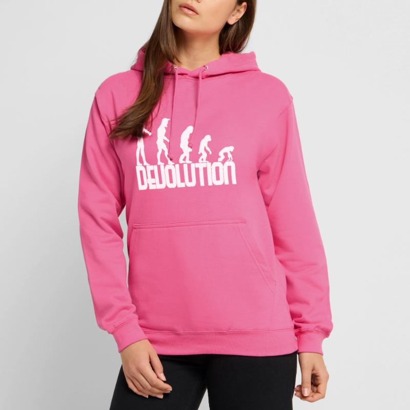 Conception simple de Devolution Evolution Sweat-shirt à capuche unisexe