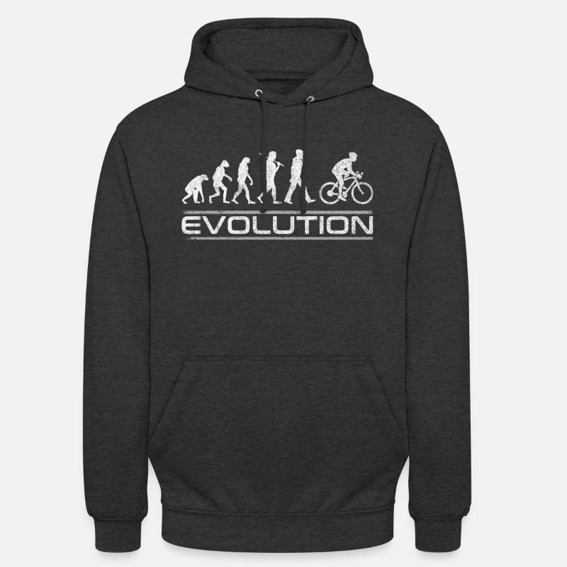 Vélo d’évolution vélo vélo vélo - Sweat-shirt à capuche unisexe - charbon