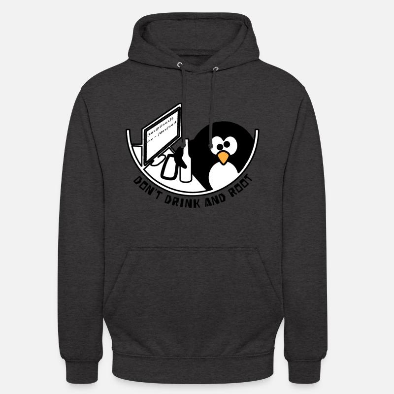 Linux Tux /dev/null - Unisex Hoodie - Anthrazit