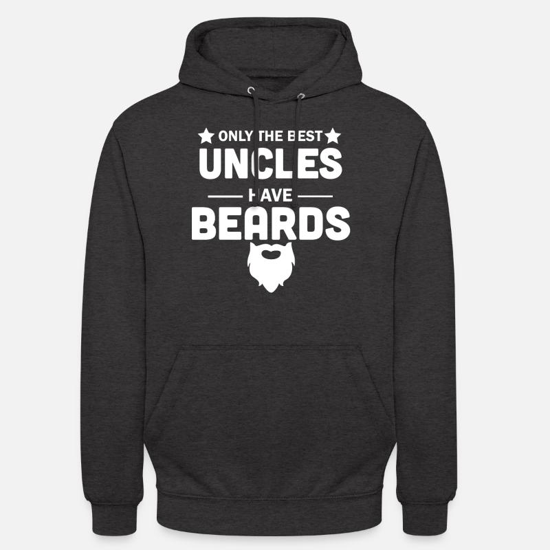 Onkel Bart Vollbart Geschenk - Unisex Hoodie - Anthrazit
