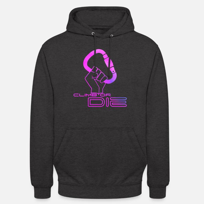 Klettern oder sterben! - Unisex Hoodie - Anthrazit