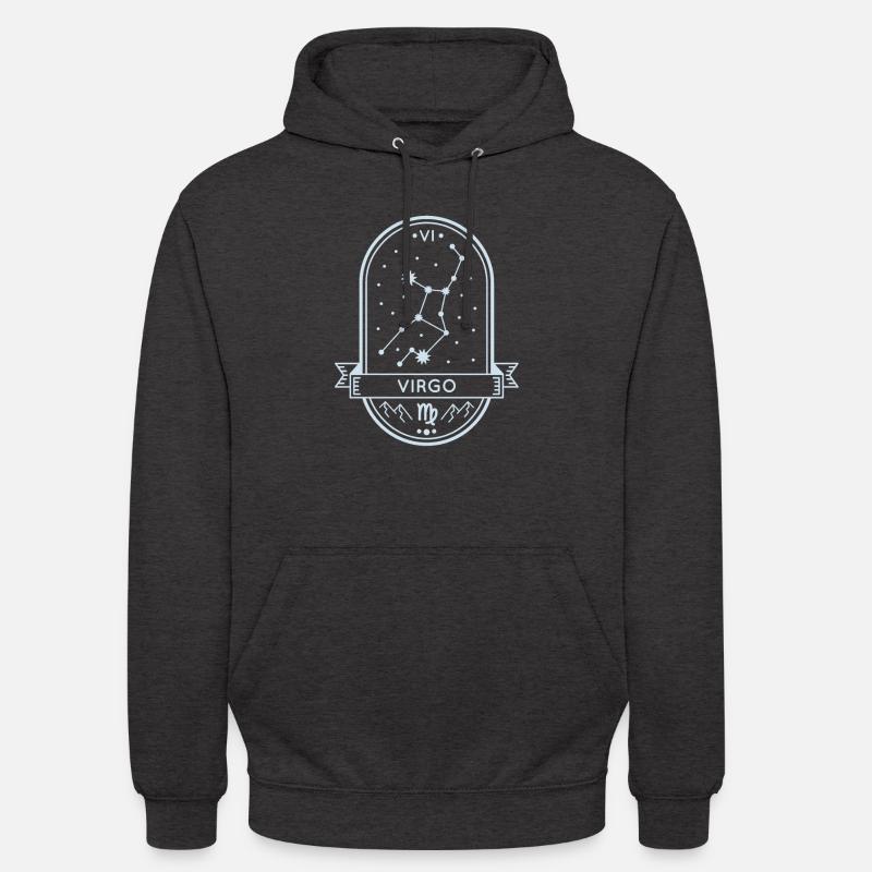 Constellation de la Vierge - Sweat-shirt à capuche unisexe - charbon