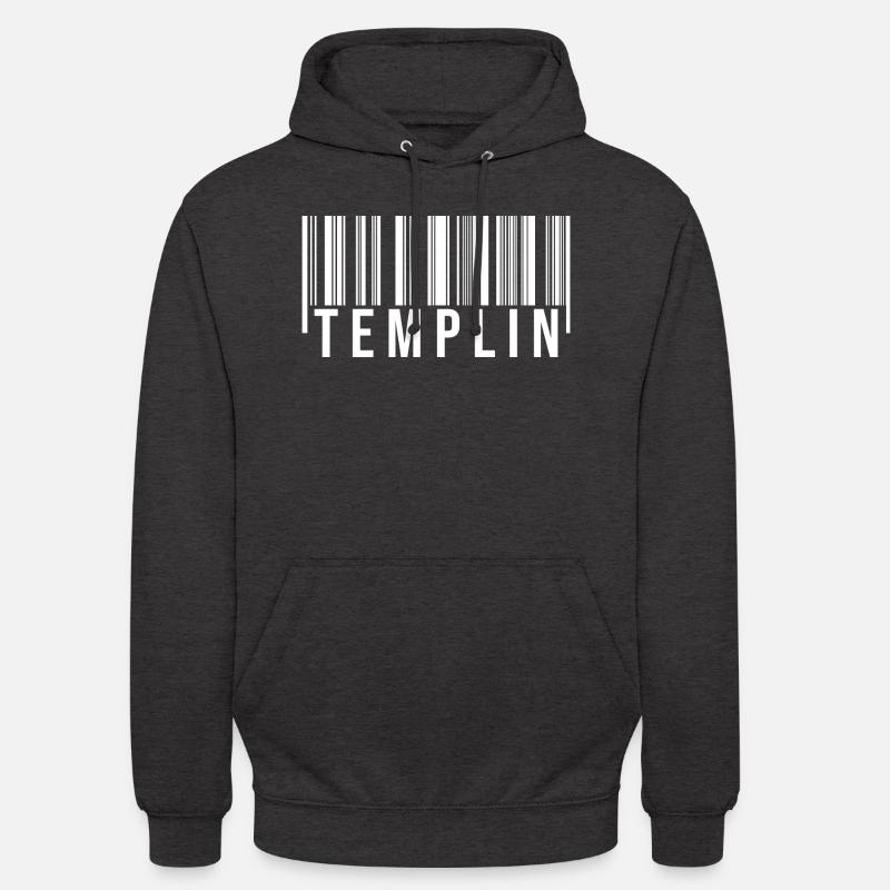 Templin Strichcode - Unisex Hoodie - Anthrazit
