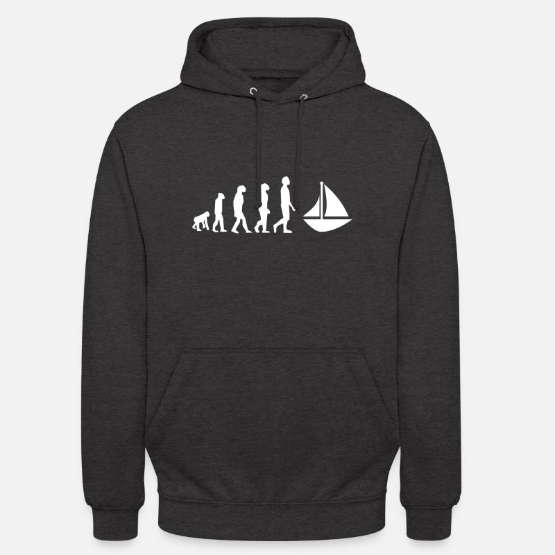 Voile évolution - Sweat-shirt à capuche unisexe - charbon