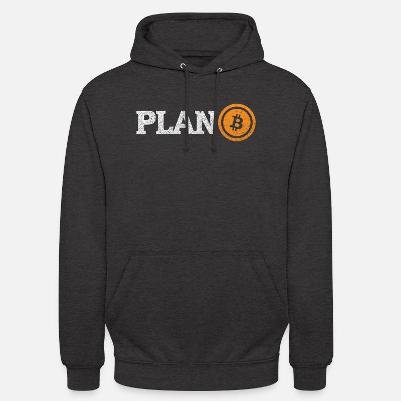 Bitcoin: Plan B - Unisex Hoodie - Anthrazit
