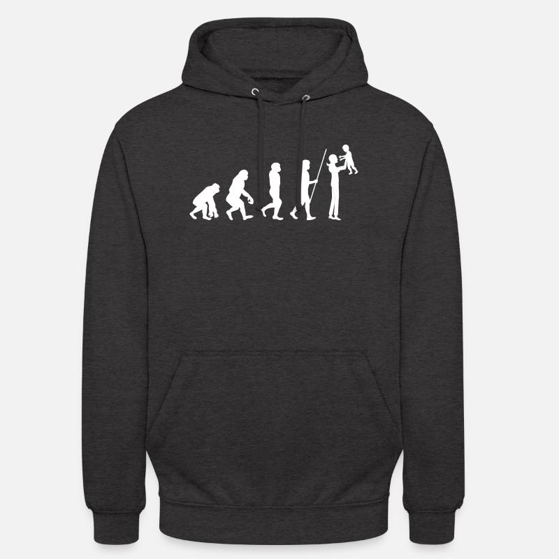 Evolution Maman - Sweat-shirt à capuche unisexe - charbon