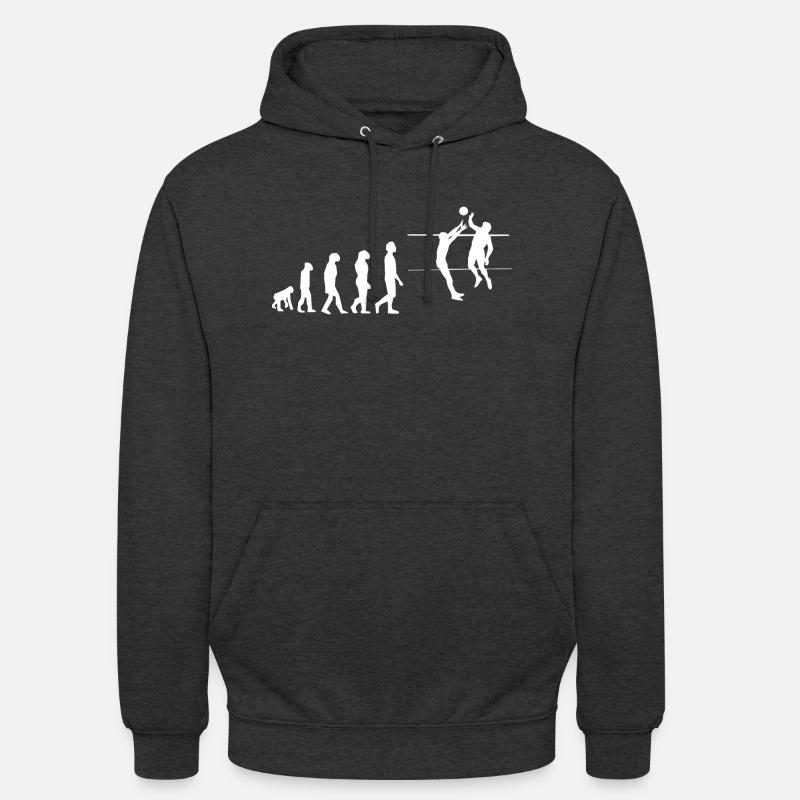 Volley évolution - Sweat-shirt à capuche unisexe - charbon