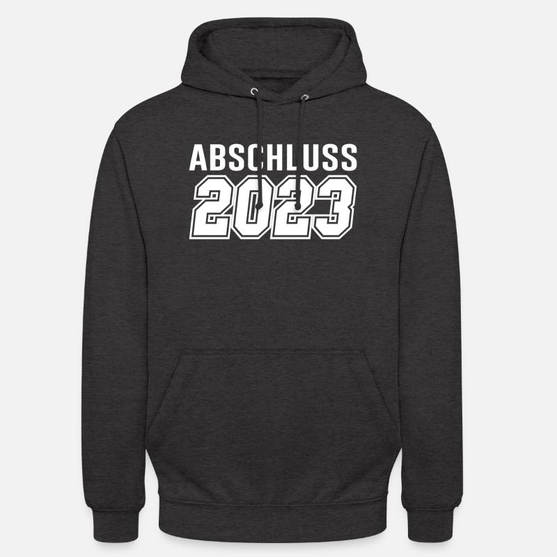 Abschluss 2023 Schule Geschenk - Unisex Hoodie - Anthrazit