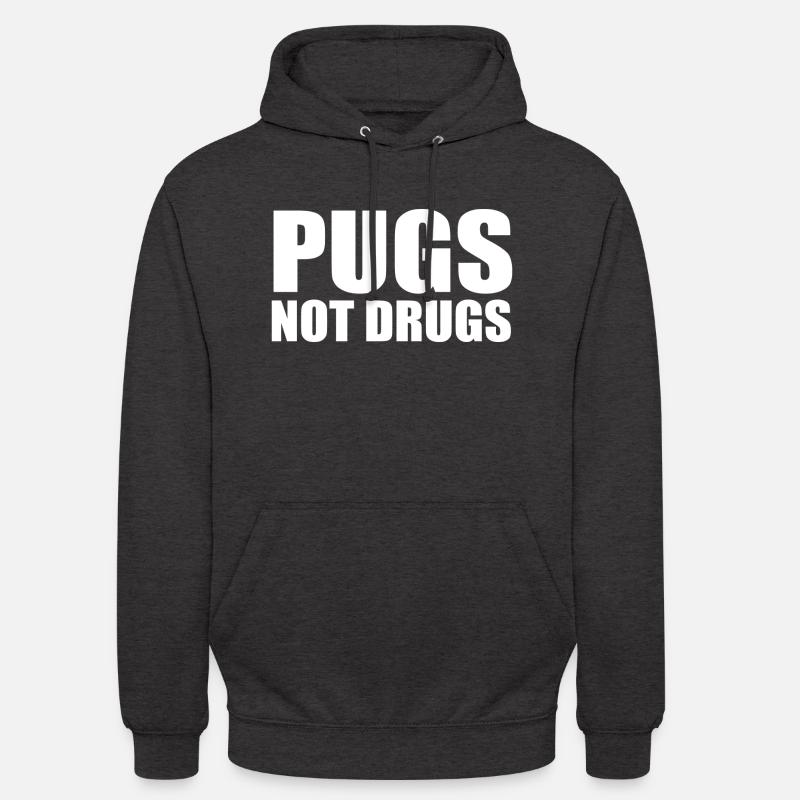 Carlins pas de drogues - Sweat-shirt à capuche unisexe - charbon