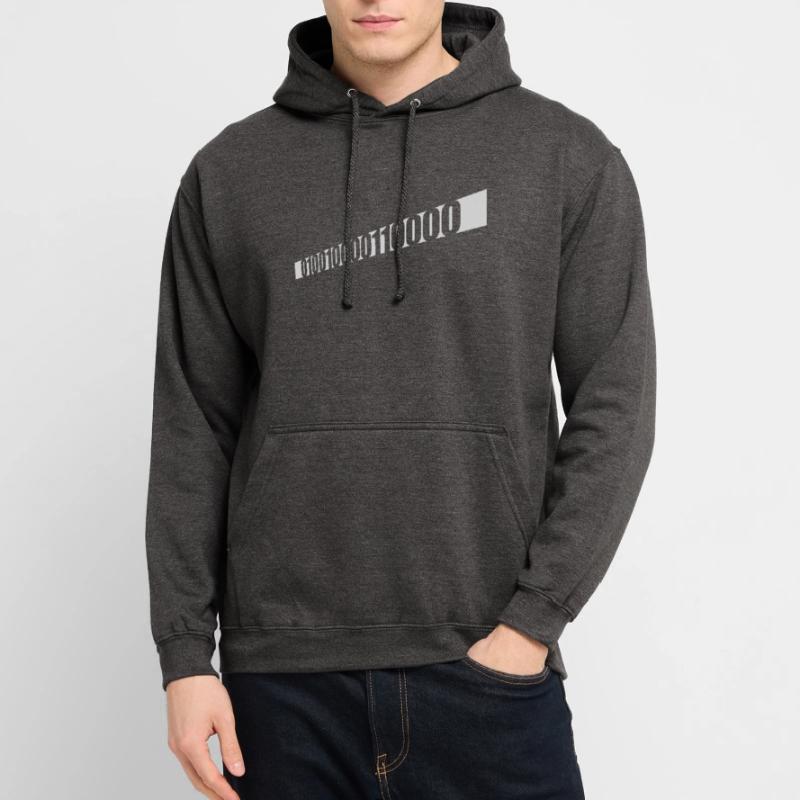 Langage de programme de code binaire Sweat-shirt à capuche unisexe