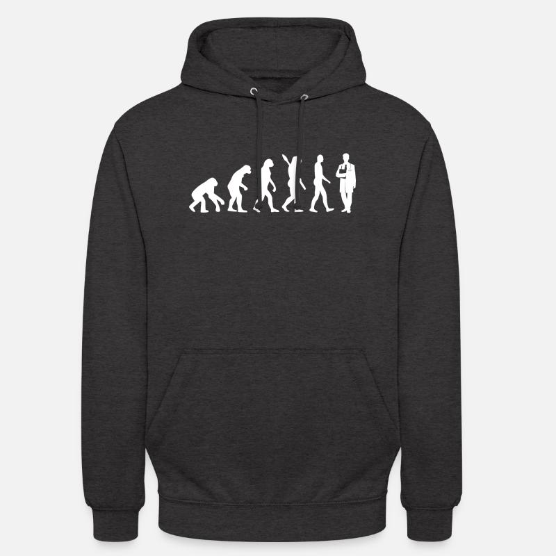 evolution ARZT White - Unisex Hoodie - Anthrazit