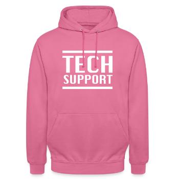 Technischer Support - Unisex Hoodie - Pink - Vorne - Alina (178cm) & Michal (187cm)