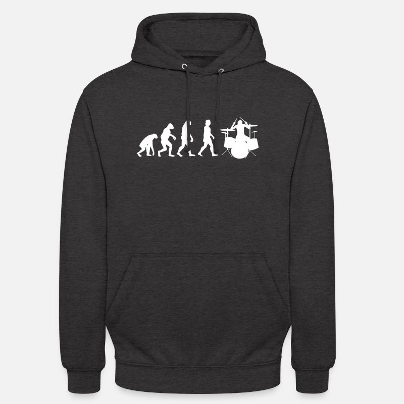 Batteur Evolution Batteur Batteur Drummer Band Sweat-shirt à capuche unisexe