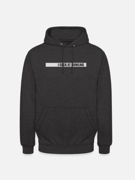 I suck at bowling - Unisex Hoodie - charcoal grey