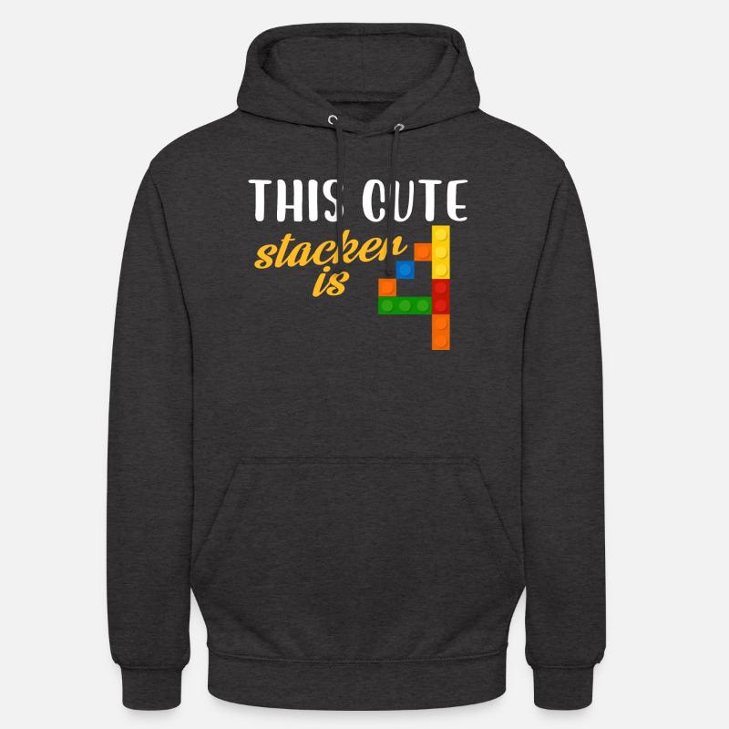 This cute stacker is 4 - Unisex Hoodie - Anthrazit
