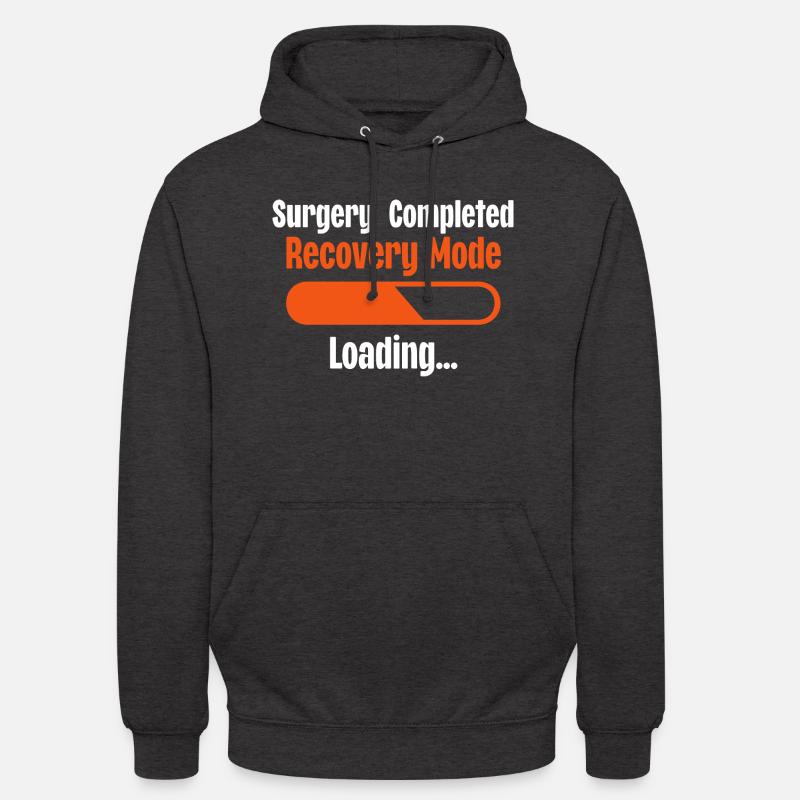 Surgery Completed Recovery Mode Loading - Unisex Hoodie - charcoal grey
