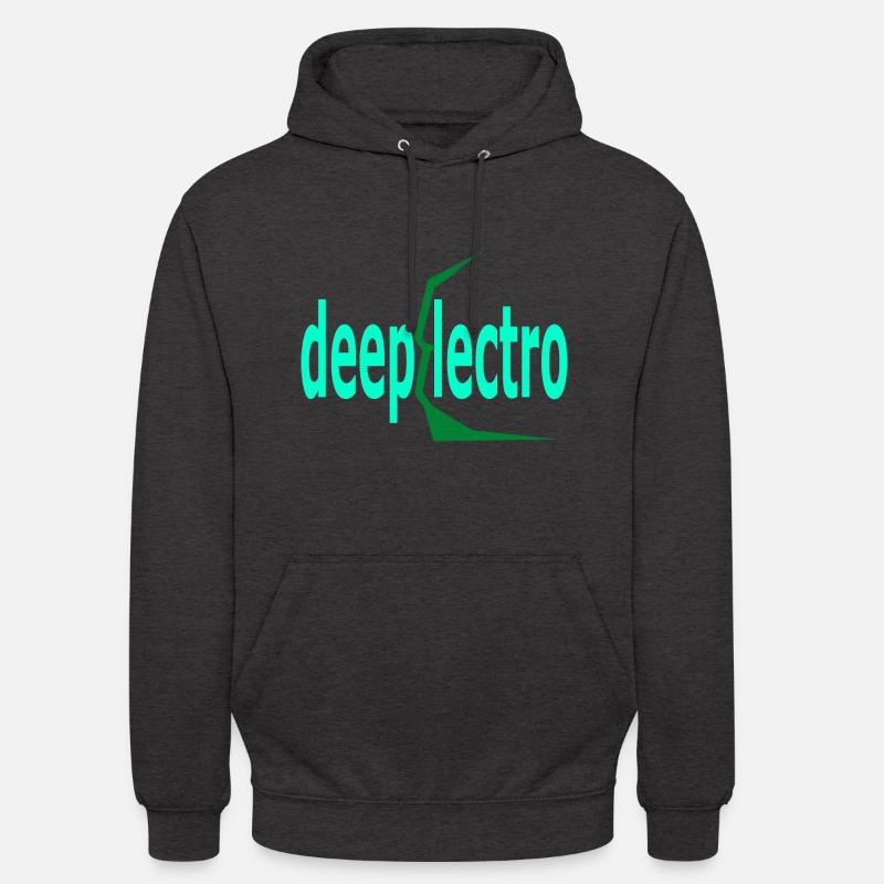 deep electro - Sweat-shirt à capuche unisexe - charbon