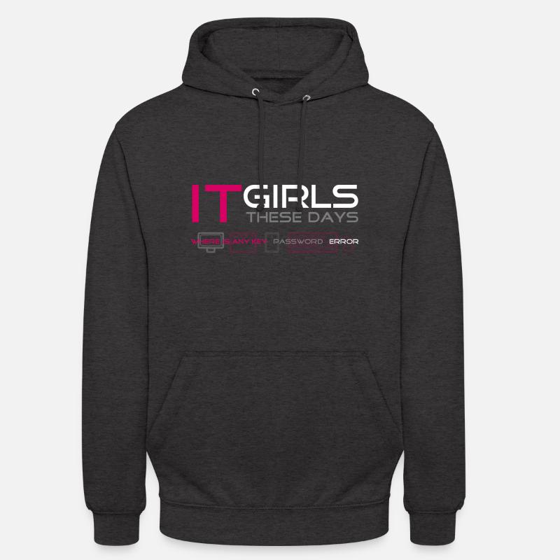 IT Mädchen Pink - Unisex Hoodie - Anthrazit