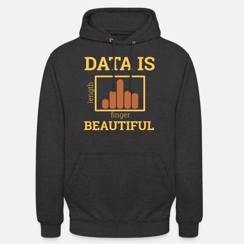 "Data Is Beautiful" | Data Scientist - Unisex Hoodie - Anthrazit