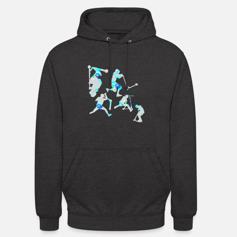 Stuntscooter,Trickscooter,tricks,stunt,e-scooter - Unisex Hoodie - Anthrazit