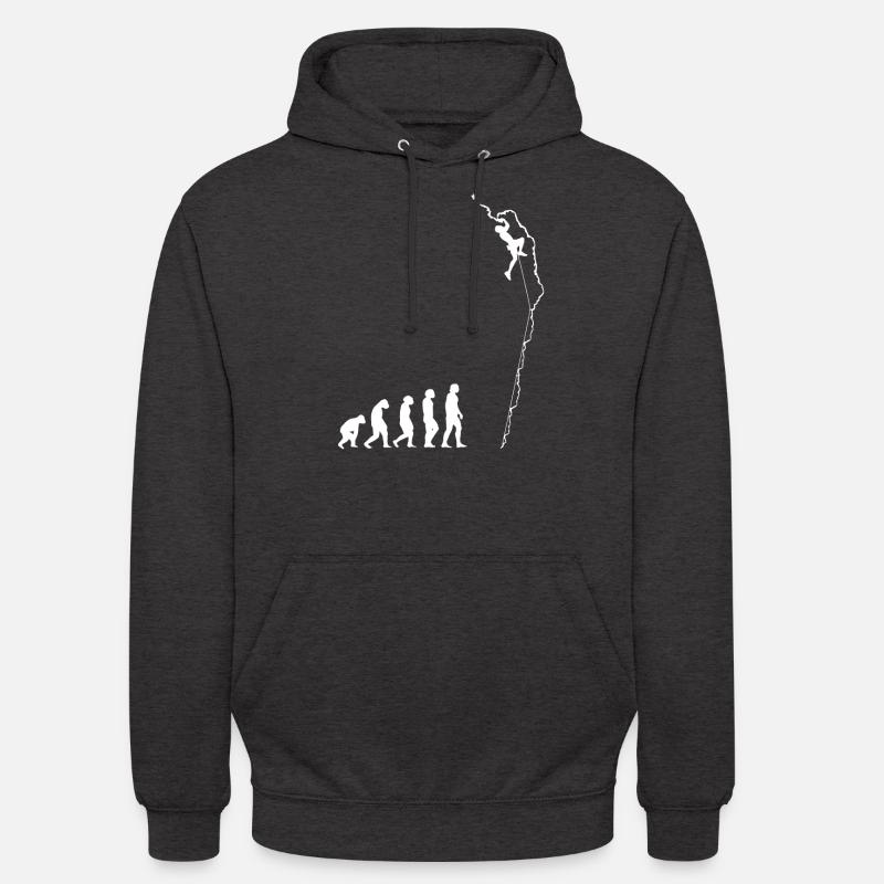 Klettern Bouldern Kletterer Geschenk - Unisex Hoodie - Anthrazit