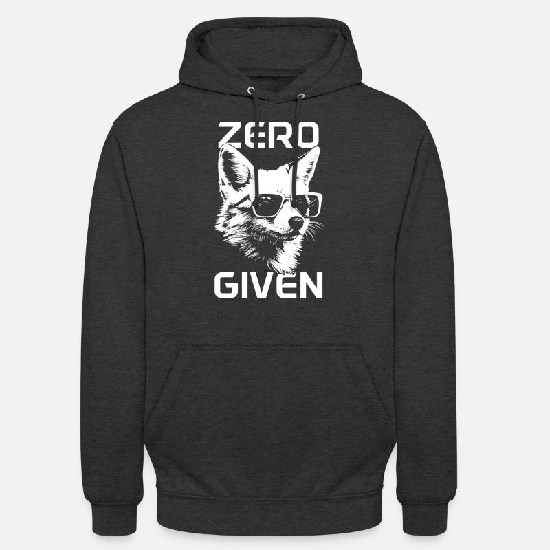 Fuchs Zero Fox Given Lustig - Unisex Hoodie - Anthrazit