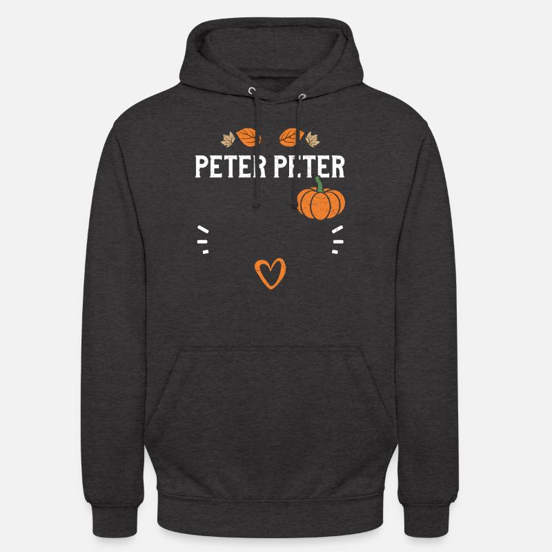 Peter Peter - Citrouille - Sweat-shirt à capuche unisexe - charbon