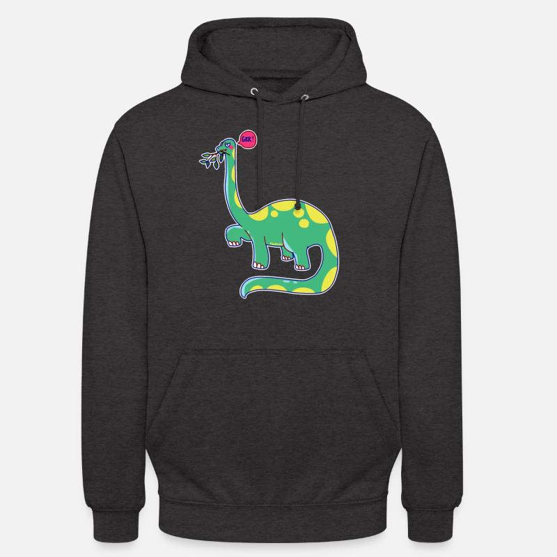 Dinosaurier hat schlechte Laune - Unisex Hoodie - Anthrazit