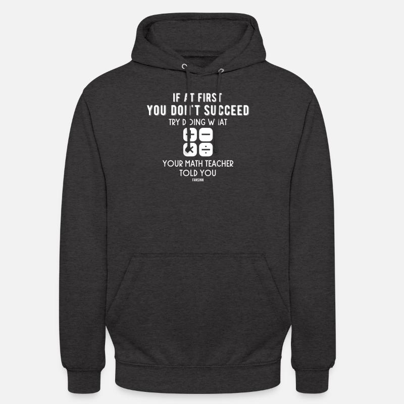 Math funny teacher saying arithmetic - Unisex Hoodie - charcoal grey