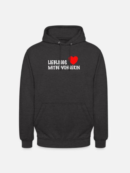 Lieblings Mitbewohnerin WG Geschenkidee - Unisex Hoodie - Anthrazit