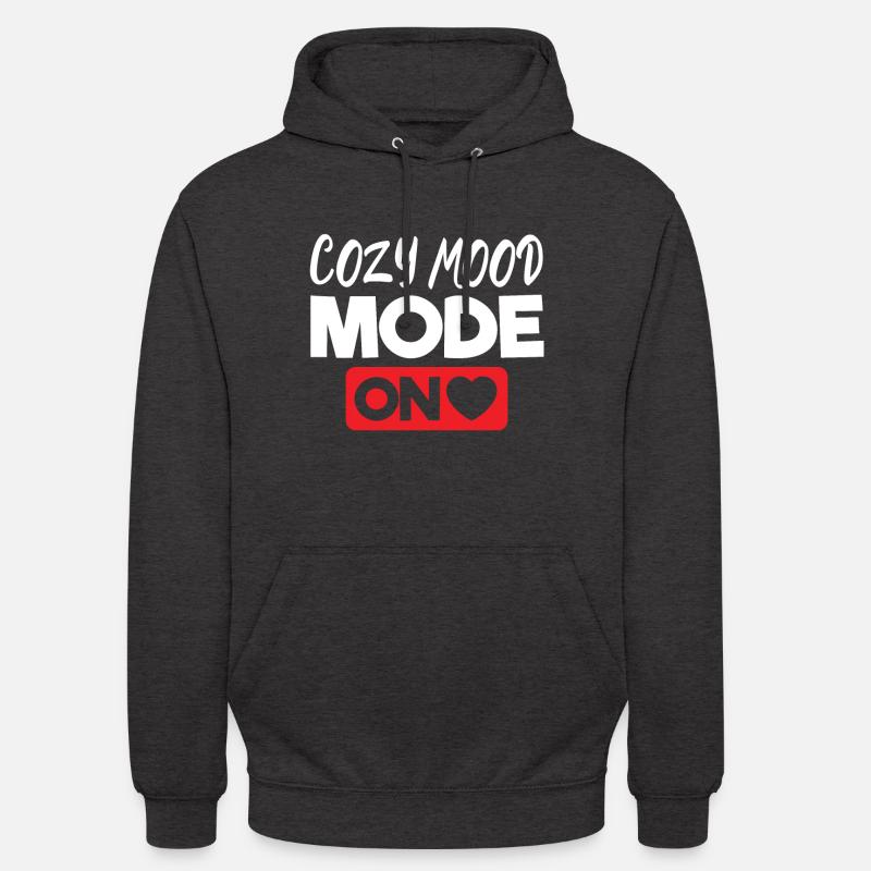 Mode d'ambiance confortable activé - Sweat-shirt à capuche unisexe - charbon