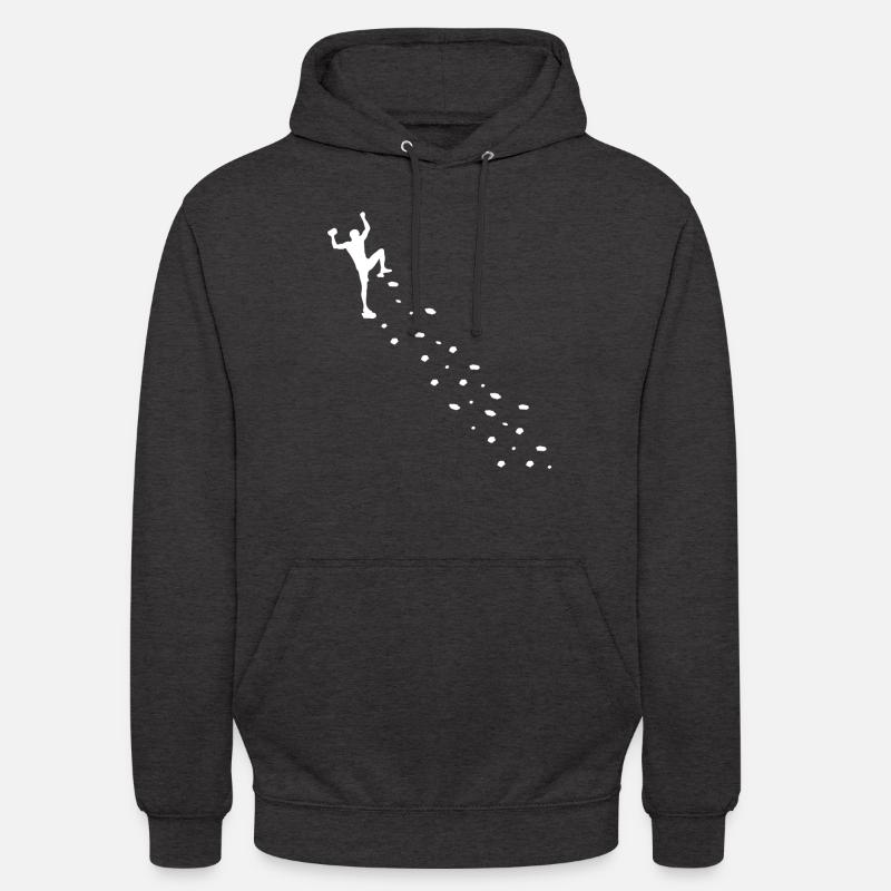 Escalada escalada montañas de montaña boulder - Sudadera con capucha unisex - antracita