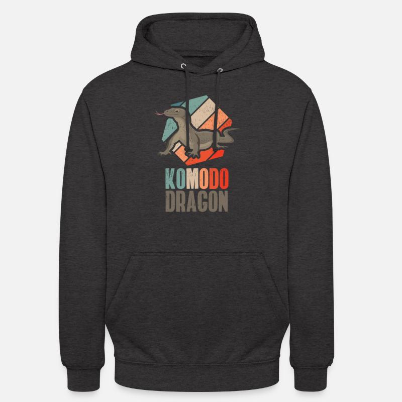 Komodovaran - Unisex-hettegenser - kull