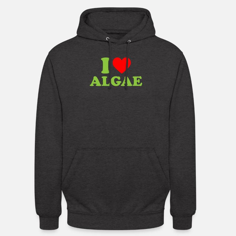 I love algae, algae diatom - Unisex Hoodie - Anthrazit