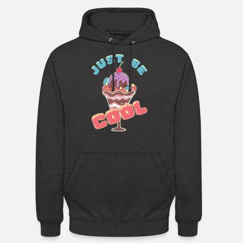 Eiscreme logo Sommer Softeis Geschenkidee - Unisex Hoodie - Anthrazit